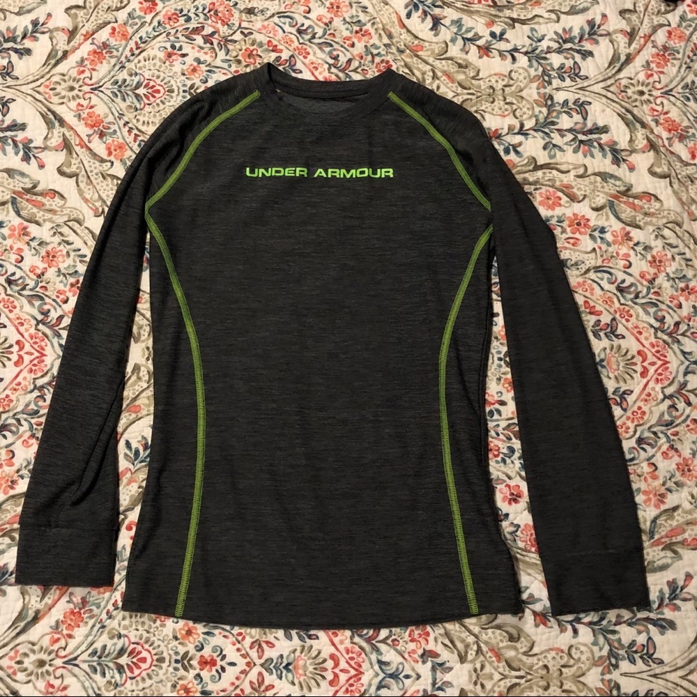 Under Armour Cold Gear Shirt Gray Youth Medium
